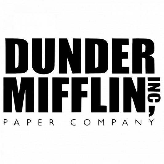 Set 5 bucati, Sticker decorativ, Dunder Mifflin, Rezistent la apa, NO9173, 6 cm, Multicolor