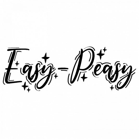 Set 5 bucati, Sticker decorativ, Easy Peasy, Rezistent la apa, NO9179, 6 cm, Multicolor