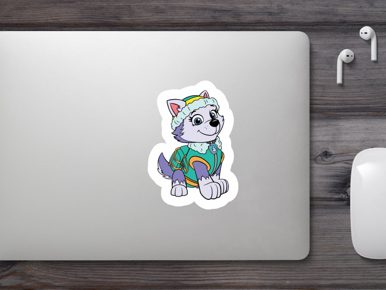 Set 5 bucati, Sticker decorativ, Everest Paw Patrol King Leon, Rezistent la apa, NO9208, 6 cm, Multicolor