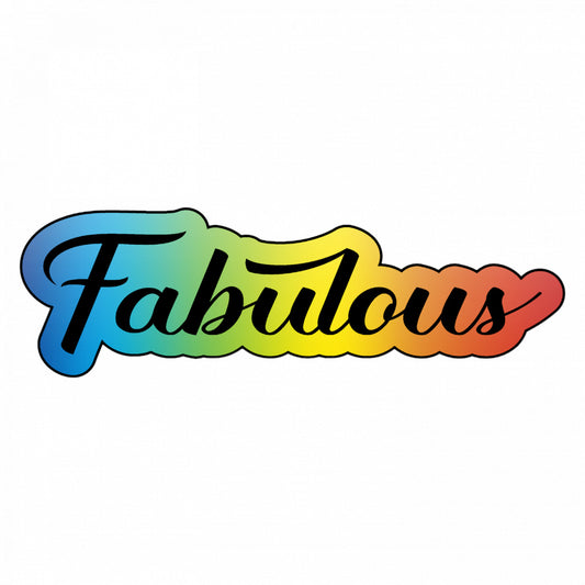 Set 5 bucati, Sticker decorativ, Fabulous, Rezistent la apa, NO9220, 6 cm, Multicolor