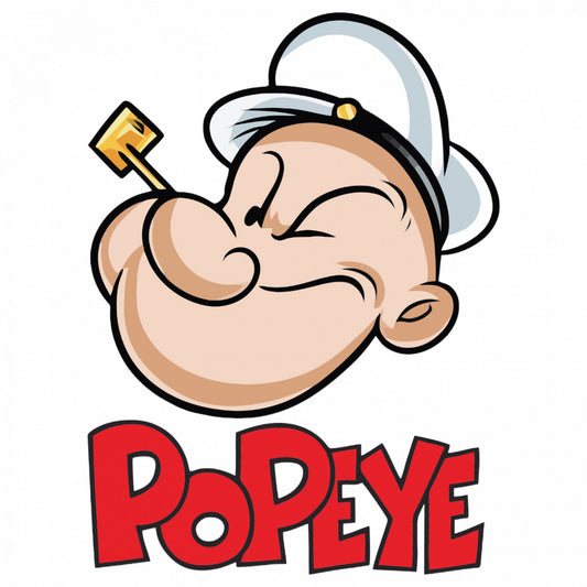 Set 5 bucati, Sticker decorativ, Fericitul Popeye the Sailor Man, Rezistent la apa, NO9265, 6 cm, Multicolor
