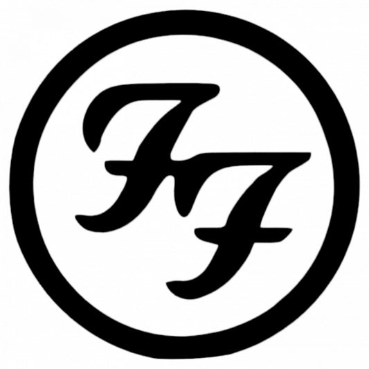 Set 5 bucati, Sticker decorativ, Foo Fighters Logo, Rezistent la apa, NO9291, 6 cm, Multicolor