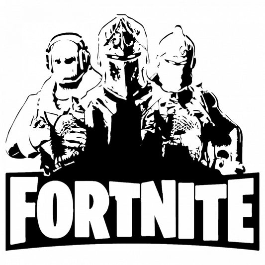 Set 5 bucati, Sticker decorativ, Fortnite Club, Rezistent la apa, NO9307, 6 cm, Multicolor