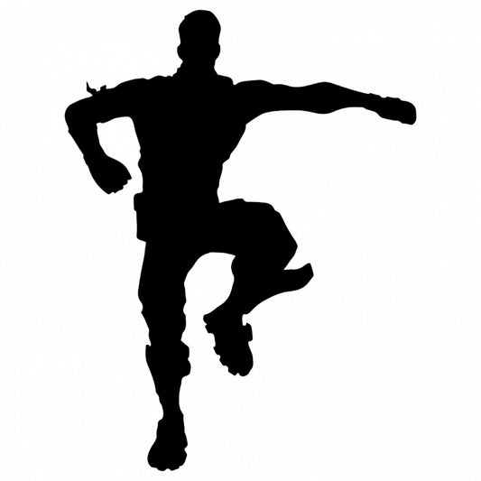 Set 5 bucati, Sticker decorativ, Fortnite dans frumos, Rezistent la apa, NO9308, 6 cm, Multicolor