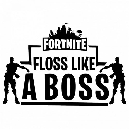 Set 5 bucati, Sticker decorativ, Fortnite Floss Like A Boss, Rezistent la apa, NO9311, 6 cm, Multicolor
