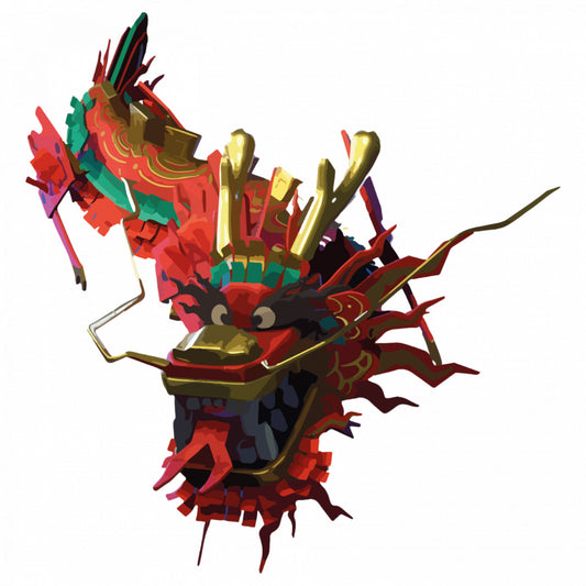 Set 5 bucati, Sticker decorativ, Fortnite Royale Dragon, Rezistent la apa, NO9330, 6 cm, Multicolor