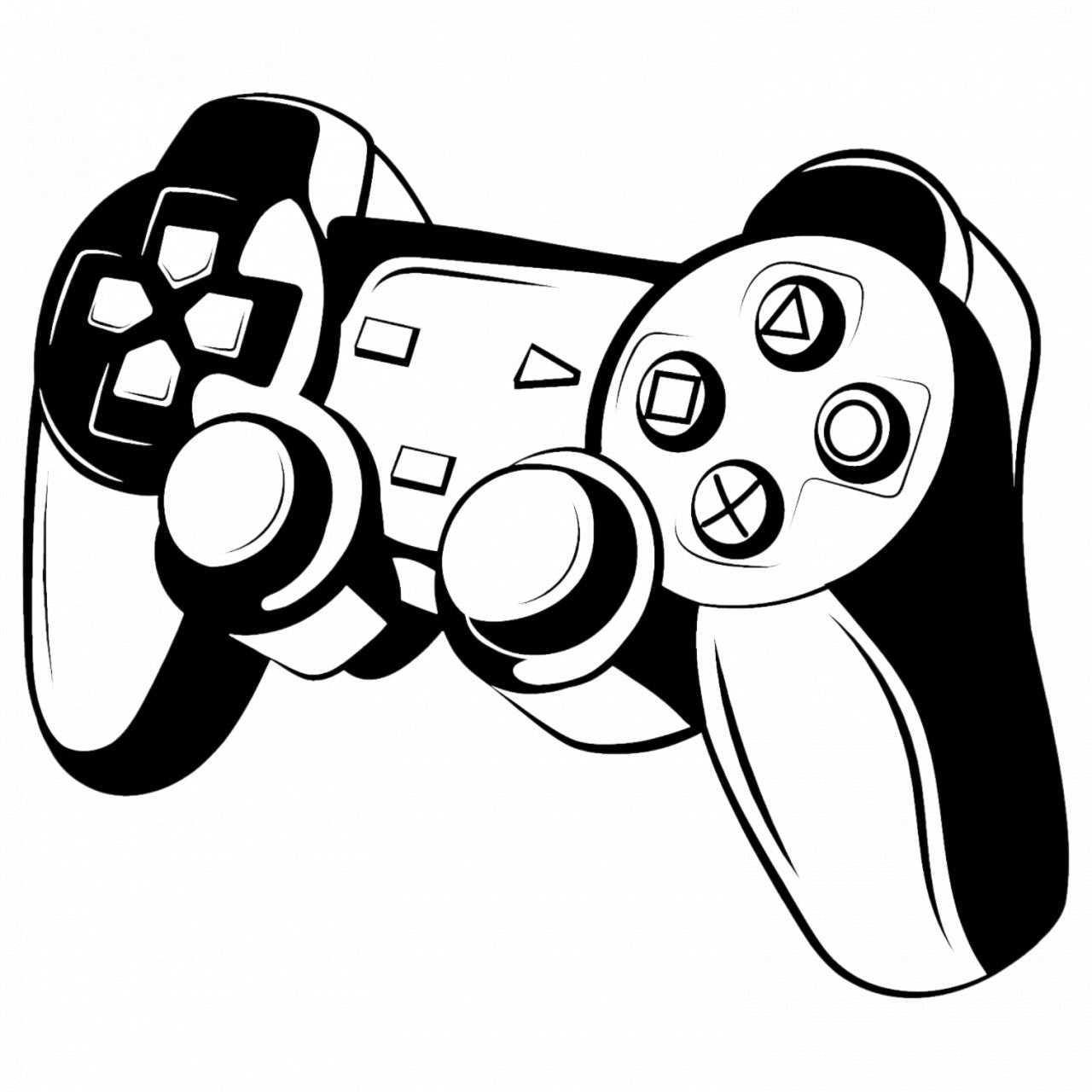Set 5 bucati, Sticker decorativ, Game Joystick, Rezistent la apa, NO9392, 6 cm, Multicolor