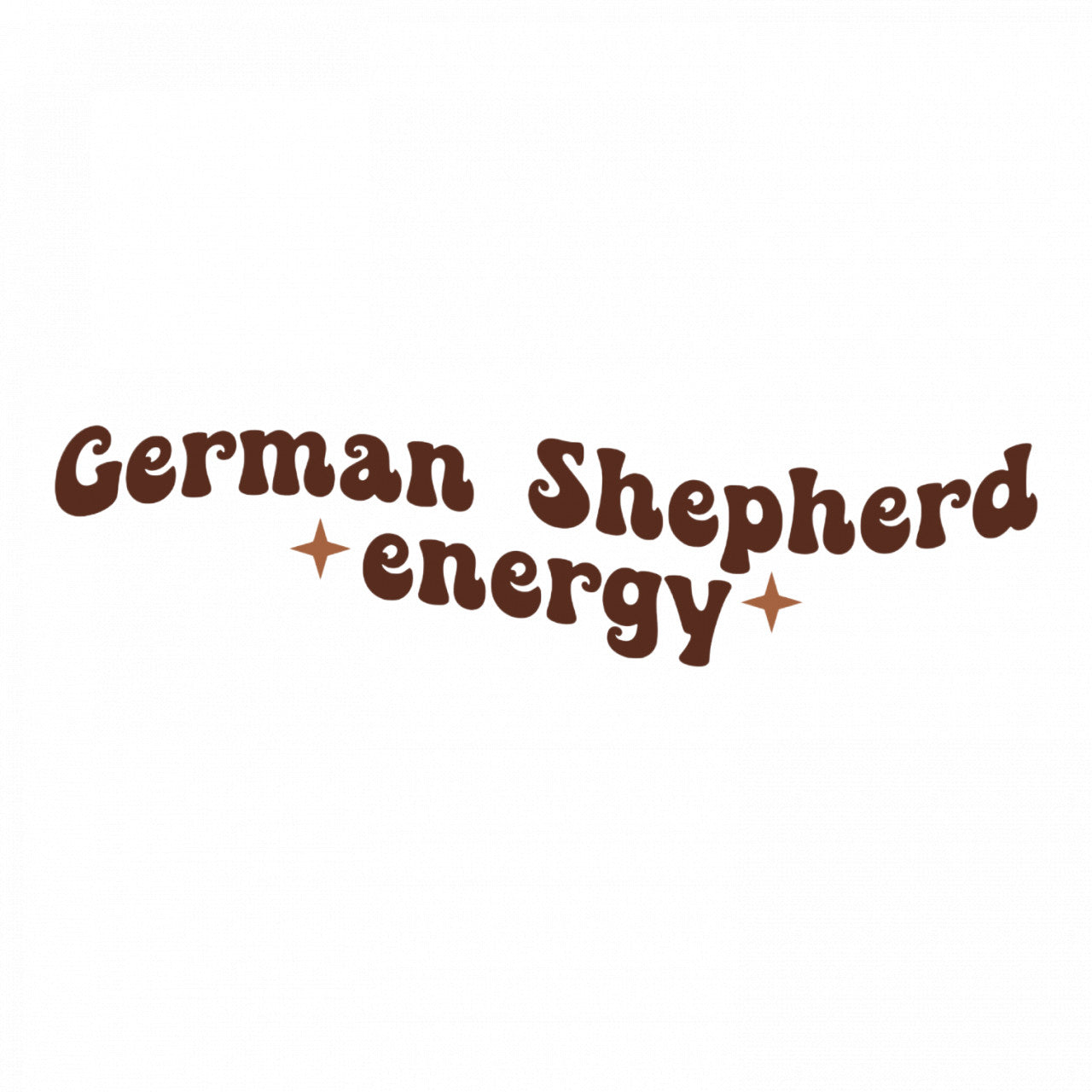 Set 5 bucati, Sticker decorativ, German Shepherd energy, Rezistent la apa, NO9412, 6 cm, Multicolor