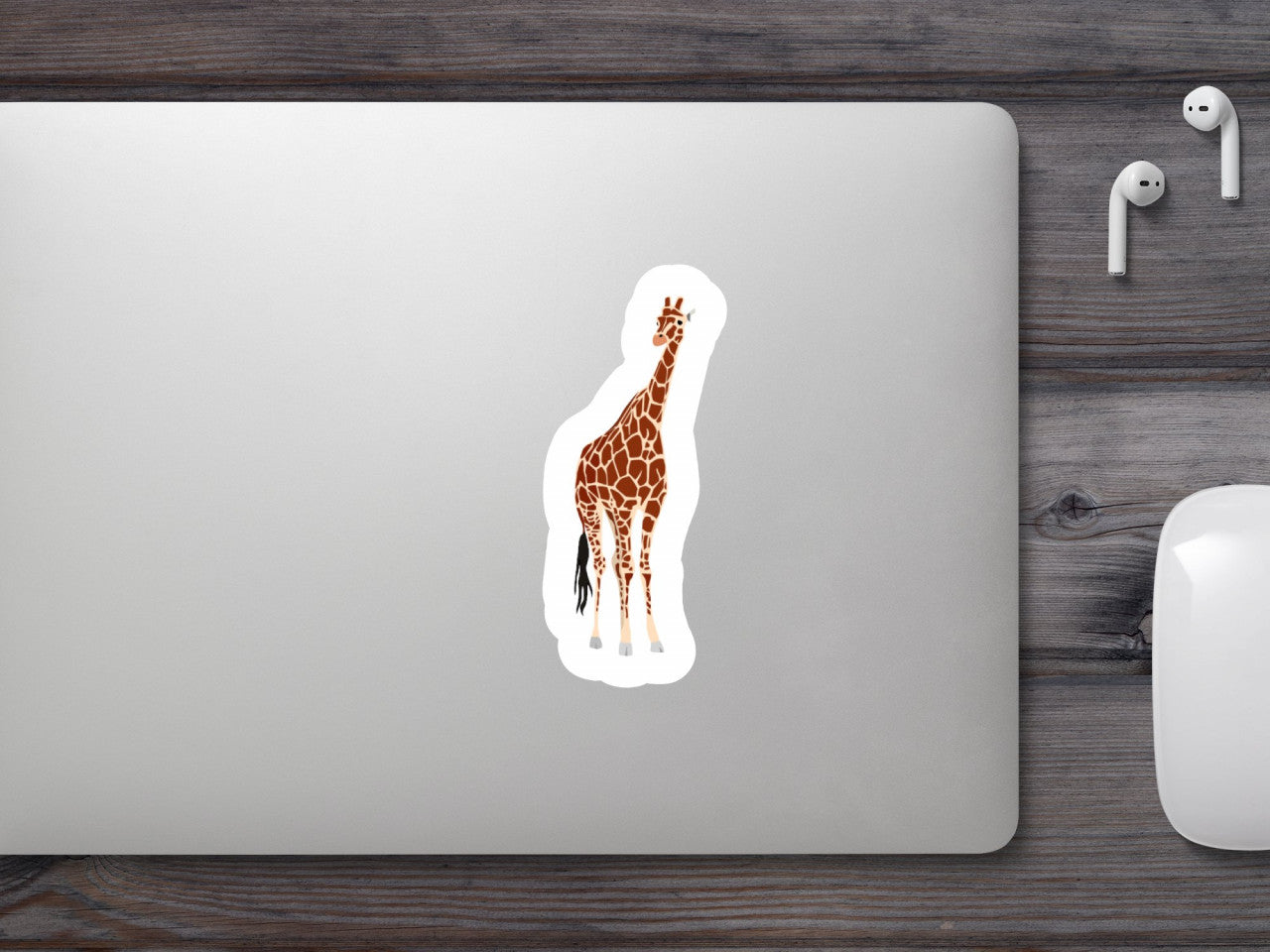 Set 5 bucati, Sticker decorativ, Girafa Reticulat��, Rezistent la apa, NO9426, 6 cm, Multicolor