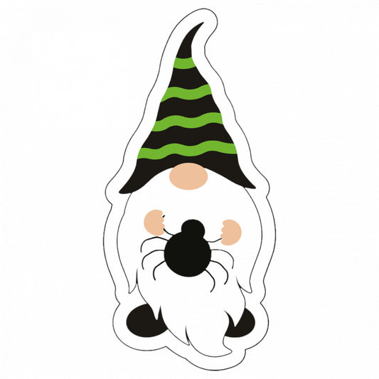 Set 5 bucati, Sticker decorativ, Gnom de Halloween, Rezistent la apa, NO9446, 6 cm, Multicolor