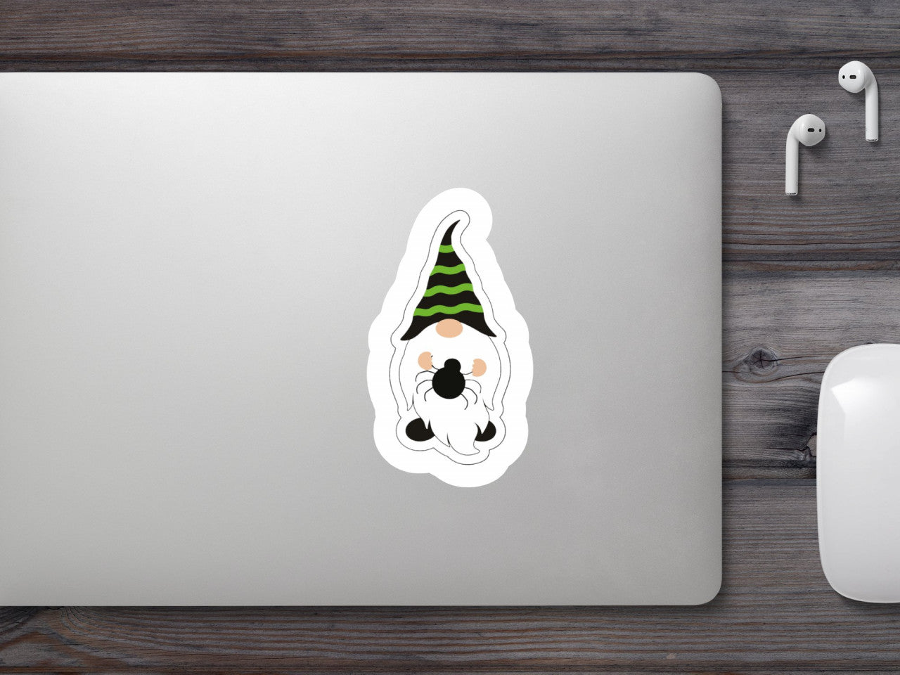 Set 5 bucati, Sticker decorativ, Gnom de Halloween, Rezistent la apa, NO9446, 6 cm, Multicolor