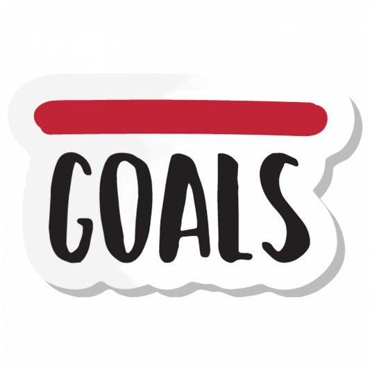 Set 5 bucati, Sticker decorativ, Goals, Rezistent la apa, NO9450, 6 cm, Multicolor