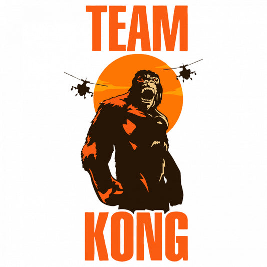 Set 5 bucati, Sticker decorativ, Godzilla Team Kong, Rezistent la apa, NO9457, 6 cm, Multicolor