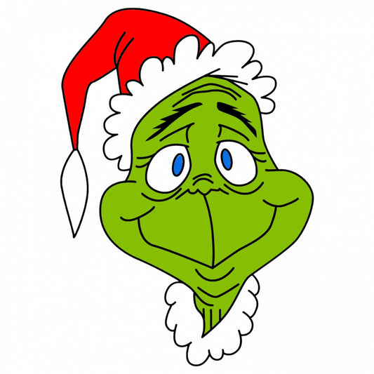 Set 5 bucati, Sticker decorativ, Grinch 02, Rezistent la apa, NO9503, 6 cm, Multicolor