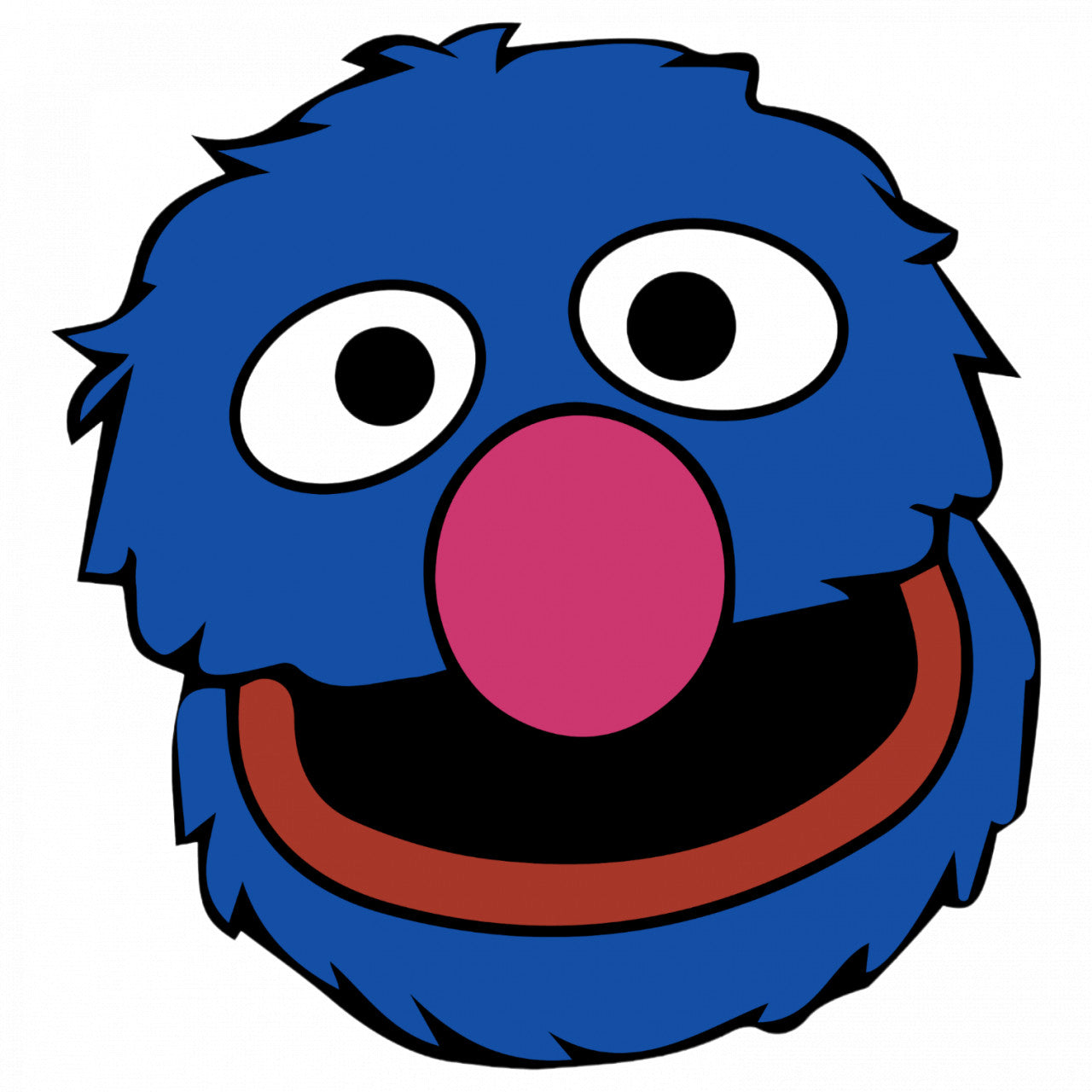 Set 5 bucati, Sticker decorativ, Grover Sesame Street, Rezistent la apa, NO9528, 6 cm, Multicolor