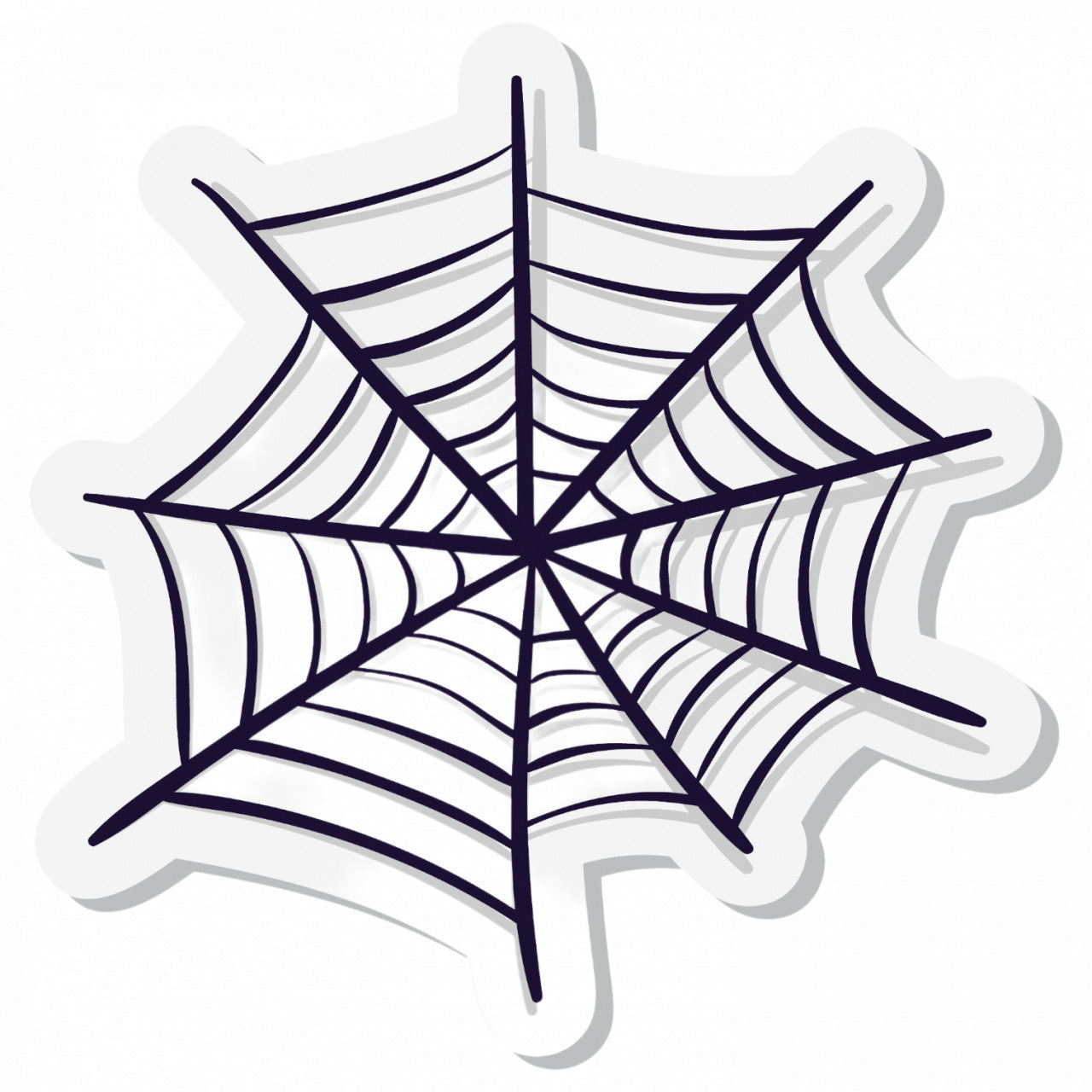 Set 5 bucati, Sticker decorativ, Halloween panza de paianjen, Rezistent la apa, NO9547, 6 cm, Multicolor