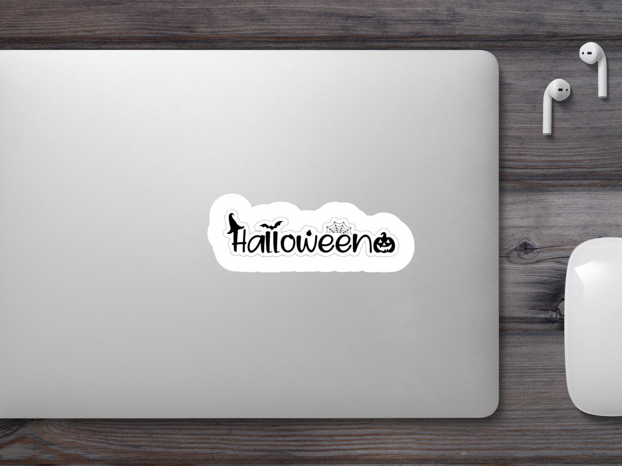 Set 5 bucati, Sticker decorativ, Halloween stilizat, Rezistent la apa, NO9548, 6 cm, Multicolor
