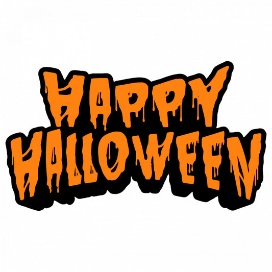 Set 5 bucati, Sticker decorativ, Happy Halloween, Rezistent la apa, NO9561, 6 cm, Multicolor