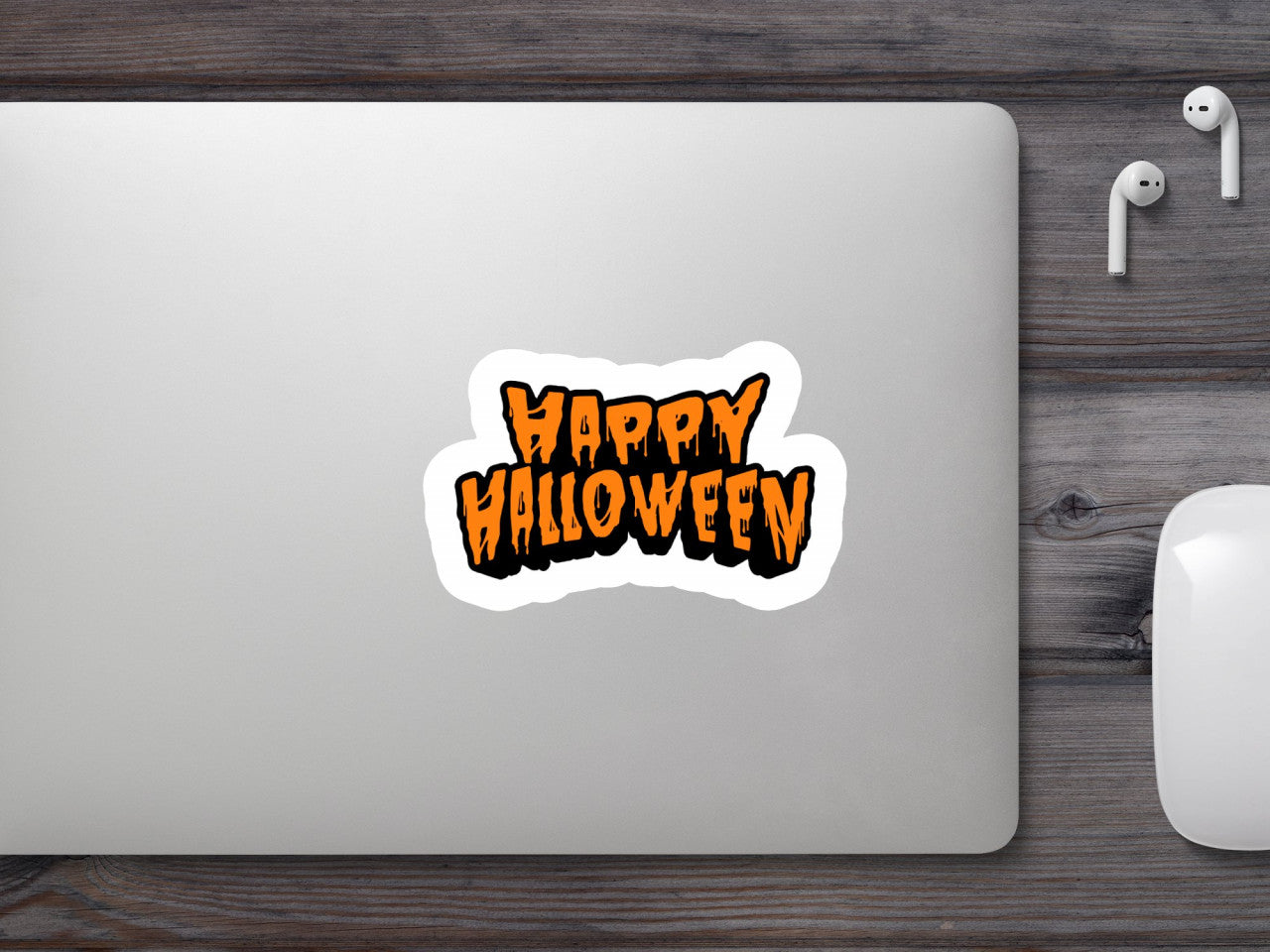 Set 5 bucati, Sticker decorativ, Happy Halloween, Rezistent la apa, NO9561, 6 cm, Multicolor