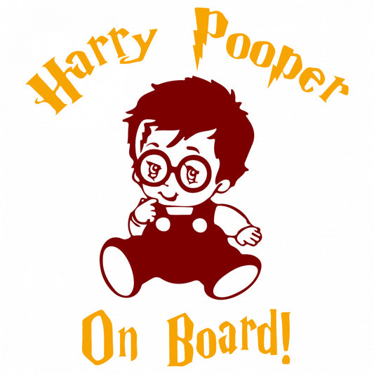 Set 5 bucati, Sticker decorativ, Harry Potter Copil in masina, Rezistent la apa, NO9569, 6 cm, Multicolor
