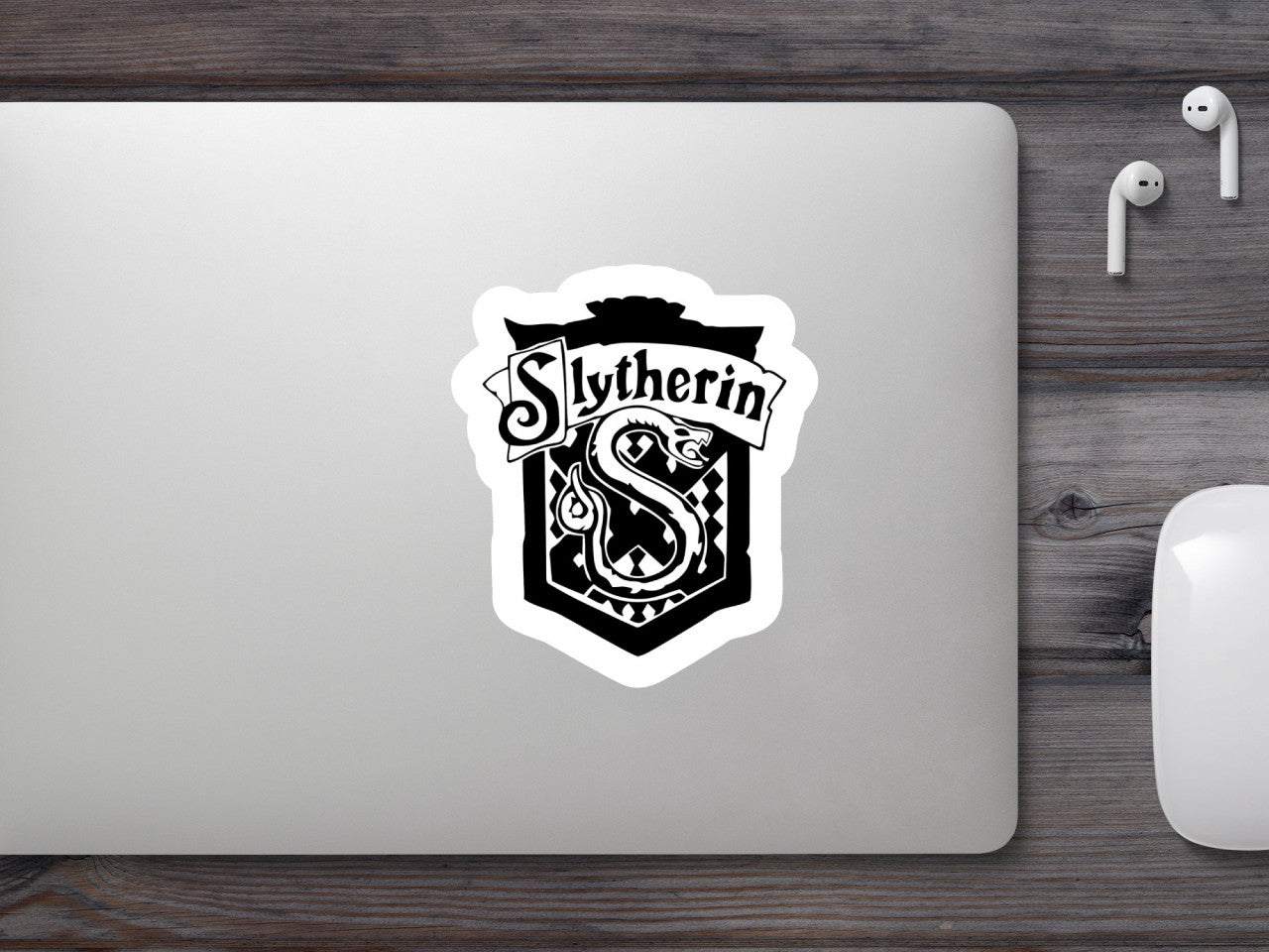 Set 5 bucati, Sticker decorativ, Harry Potter Slytherin, Rezistent la apa, NO9588, 6 cm, Multicolor