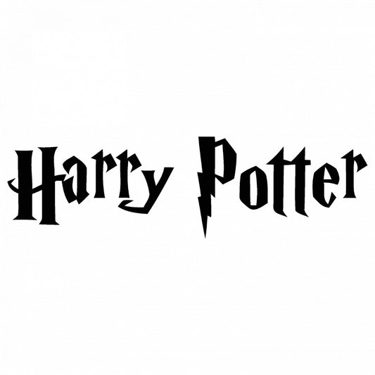 Set 5 bucati, Sticker decorativ, Harry Potter Text, Rezistent la apa, NO9589, 6 cm, Multicolor
