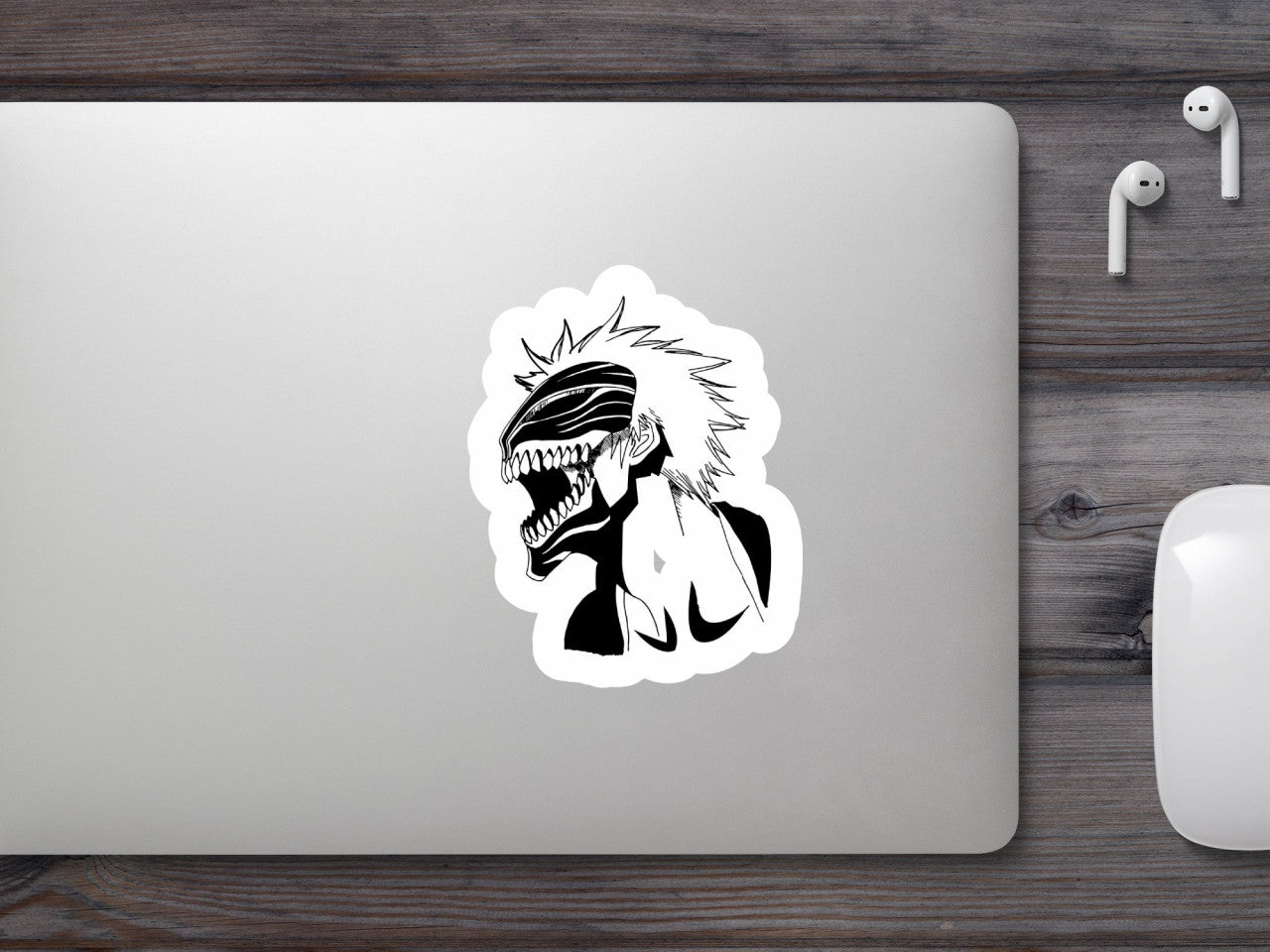 Set 5 bucati, Sticker decorativ, Ichigo Kurosaki Bleach manga, Rezistent la apa, NO9720, 6 cm, Multicolor