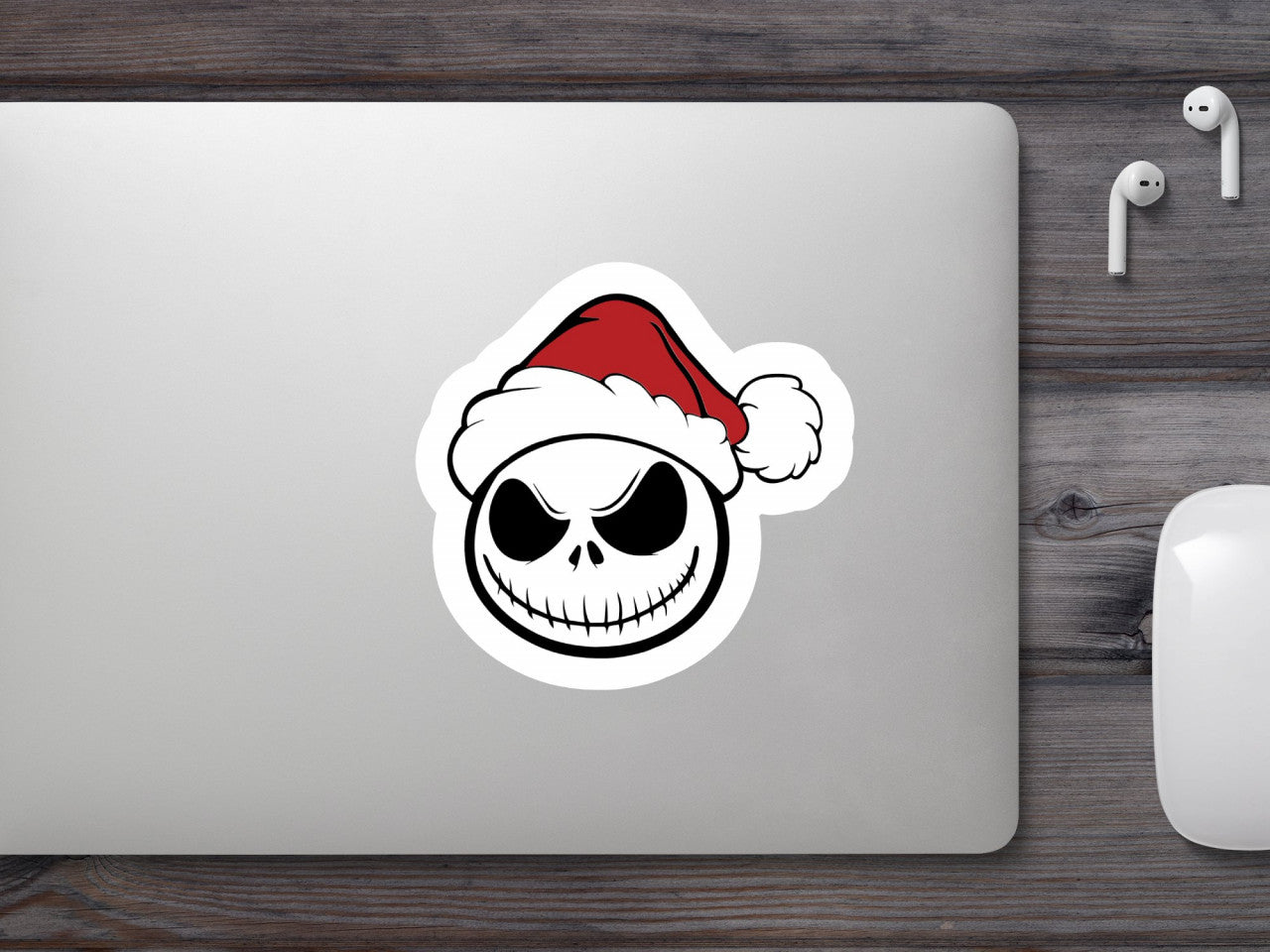 Set 5 bucati, Sticker decorativ, Jack Skellington, Rezistent la apa, NO9790, 6 cm, Multicolor