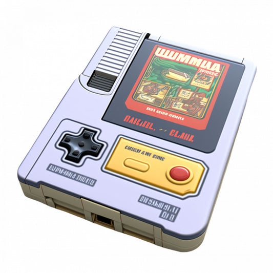 Set 5 bucati, Sticker decorativ, Joc game boy clasic, Rezistent la apa, NO9802, 6 cm, Multicolor