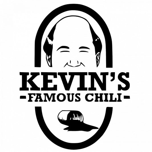 Set 5 bucati, Sticker decorativ, Kevins famous Chili The Office, Rezistent la apa, NO9840, 6 cm, Multicolor