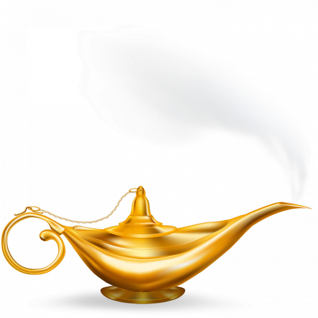 Set 5 bucati, Sticker decorativ, Lampa lui Aladdin, Rezistent la apa, NO9873, 6 cm, Multicolor