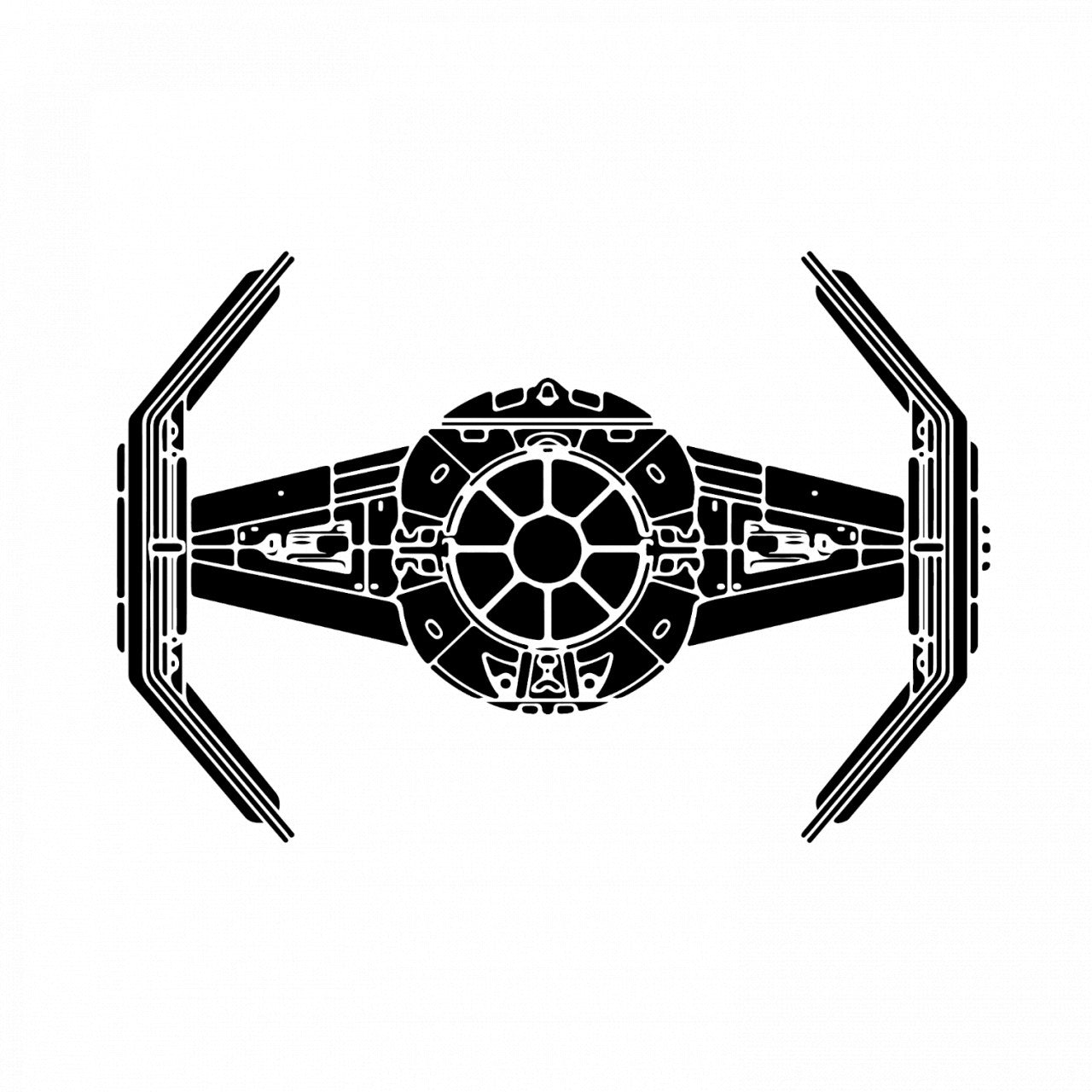 Set 5 bucati, Sticker decorativ, Mandalorian Star wars Nava intergalactica, Rezistent la apa, NO9968, 6 cm, Multicolor
