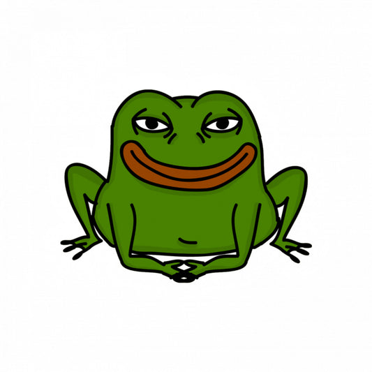 Set 5 bucati, Sticker decorativ, Meme Fata suparata a lui Pepe the Frog, Rezistent la apa, NO10034, 6 cm, Multicolor
