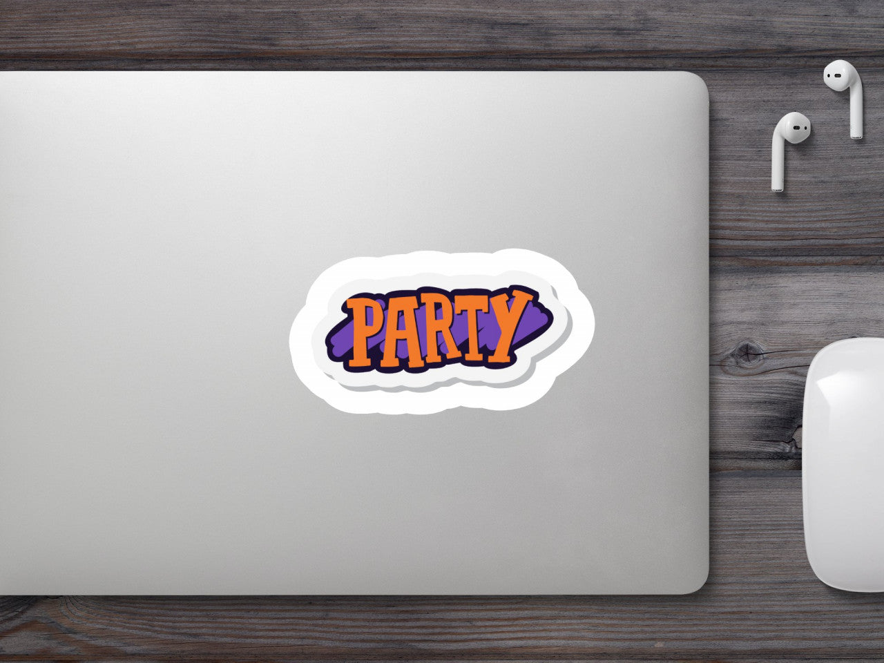 Set 5 bucati, Sticker decorativ, Party, Rezistent la apa, NO10111, 6 cm, Multicolor