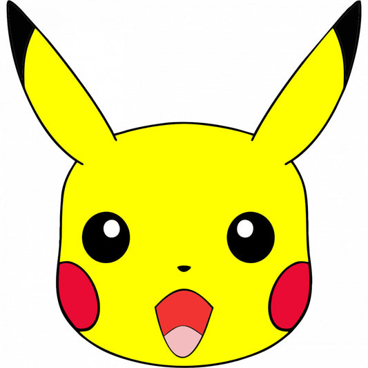 Set 5 bucati, Sticker decorativ, Pikachu mirat, Rezistent la apa, NO10167, 6 cm, Multicolor