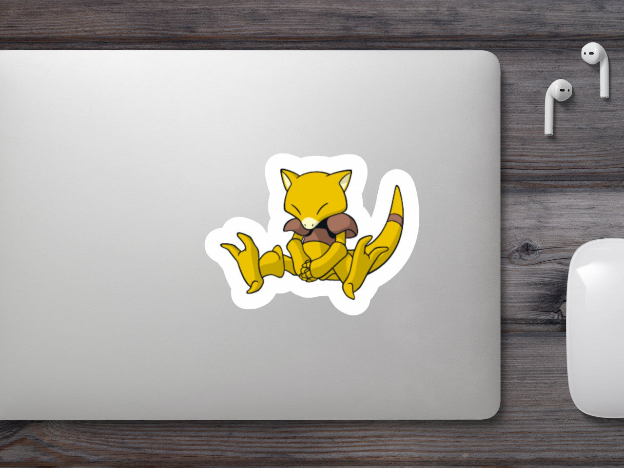Set 5 bucati, Sticker decorativ, Pokemon Abra, Rezistent la apa, NO7540, 6 cm, Multicolor