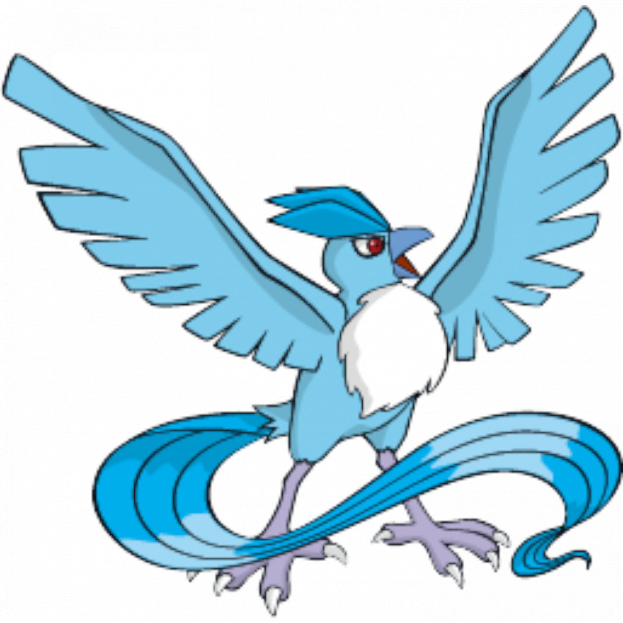 Set 5 bucati, Sticker decorativ, Pokemon Articuno, Rezistent la apa, NO7545, 6 cm, Multicolor