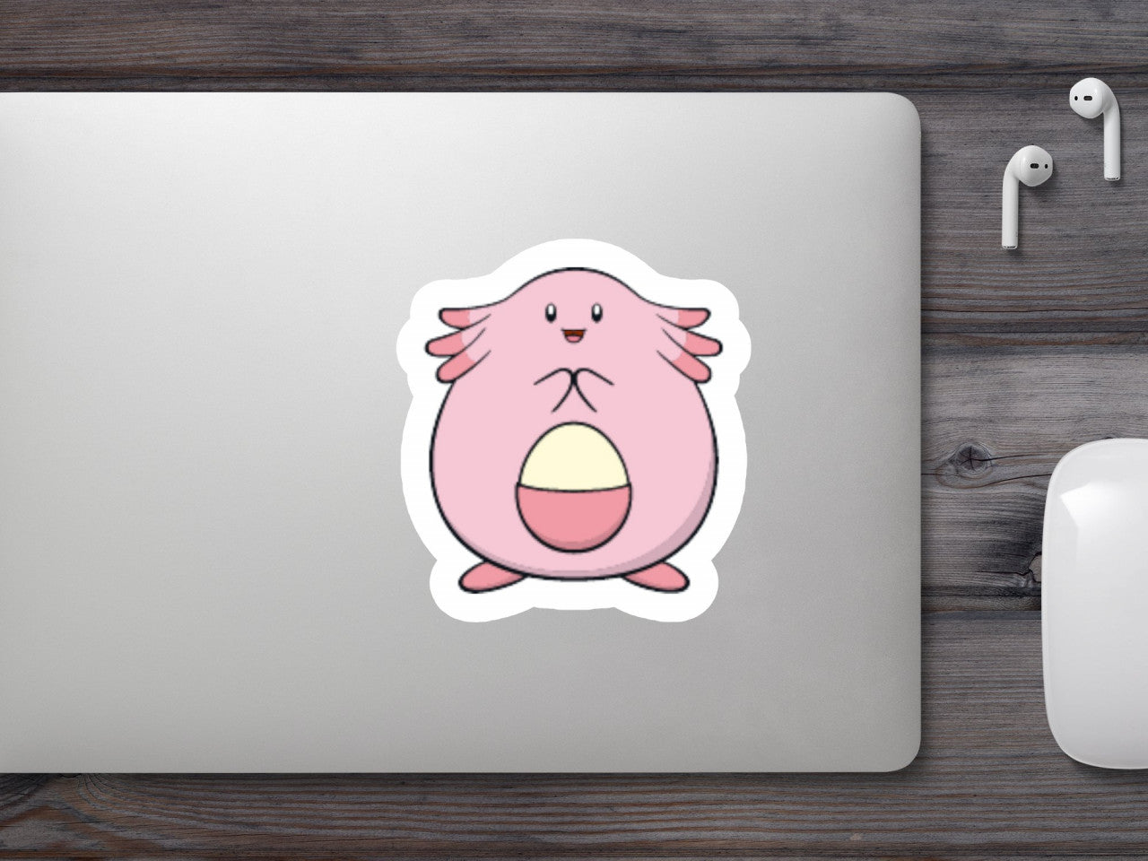 Set 5 bucati, Sticker decorativ, Pokemon Chansey, Rezistent la apa, NO7552, 6 cm, Multicolor