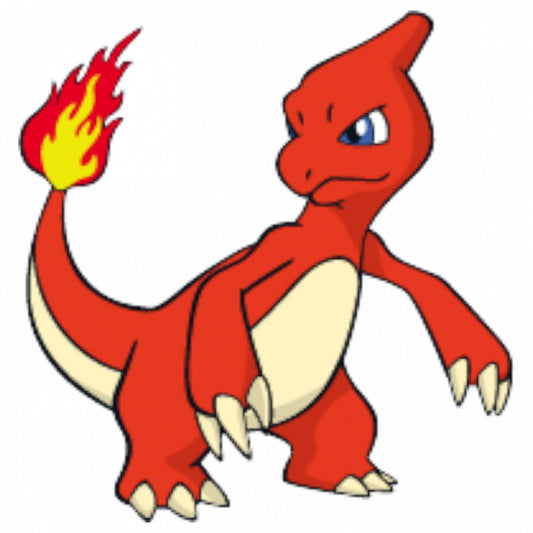 Set 5 bucati, Sticker decorativ, Pokemon Charmeleon, Rezistent la apa, NO7556, 6 cm, Multicolor