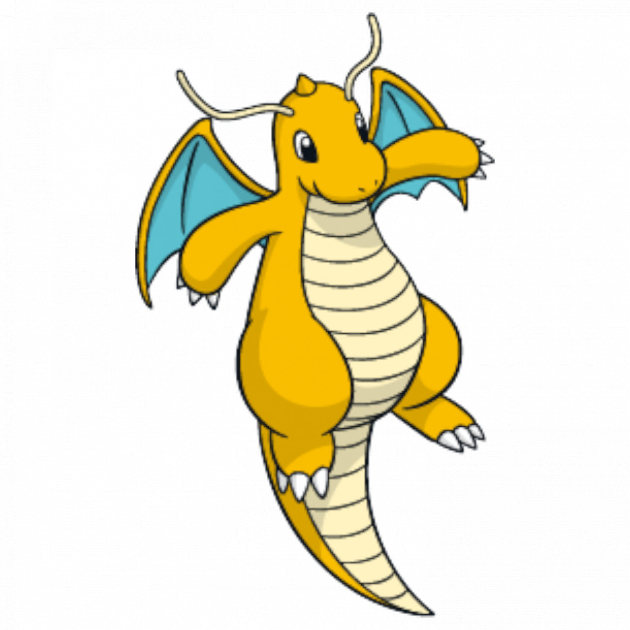 Set 5 bucati, Sticker decorativ, Pokemon Dragonite, Rezistent la apa, NO7569, 6 cm, Multicolor