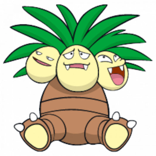 Set 5 bucati, Sticker decorativ, Pokemon Exeggutor, Rezistent la apa, NO7578, 6 cm, Multicolor