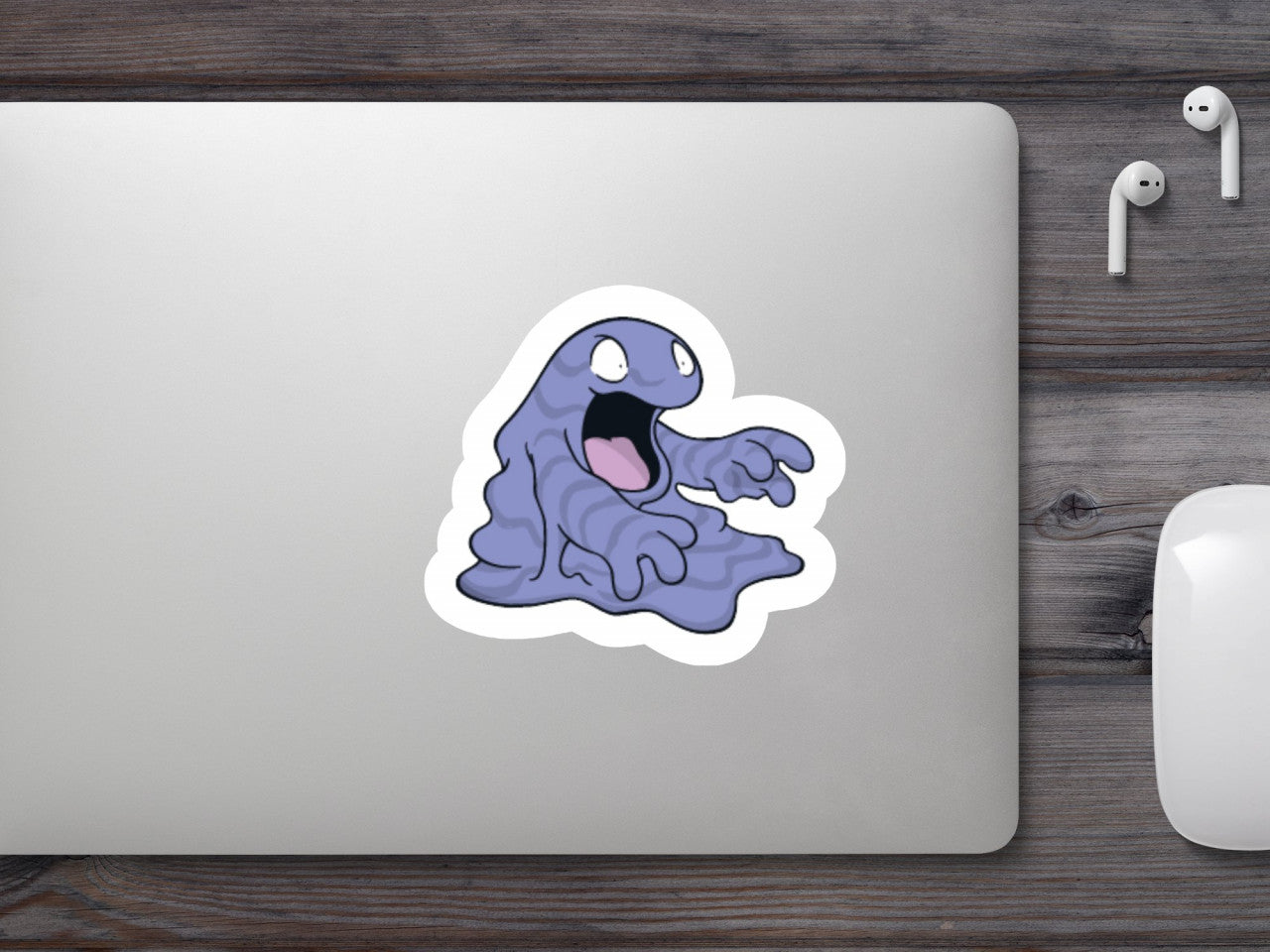 Set 5 bucati, Sticker decorativ, Pokemon Grimer, Rezistent la apa, NO7592, 6 cm, Multicolor