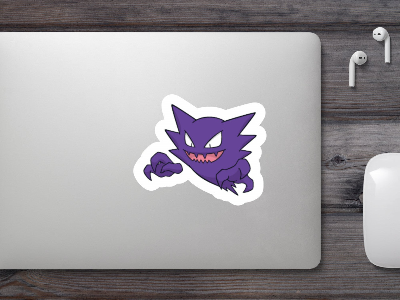 Set 5 bucati, Sticker decorativ, Pokemon Haunter, Rezistent la apa, NO7596, 6 cm, Multicolor
