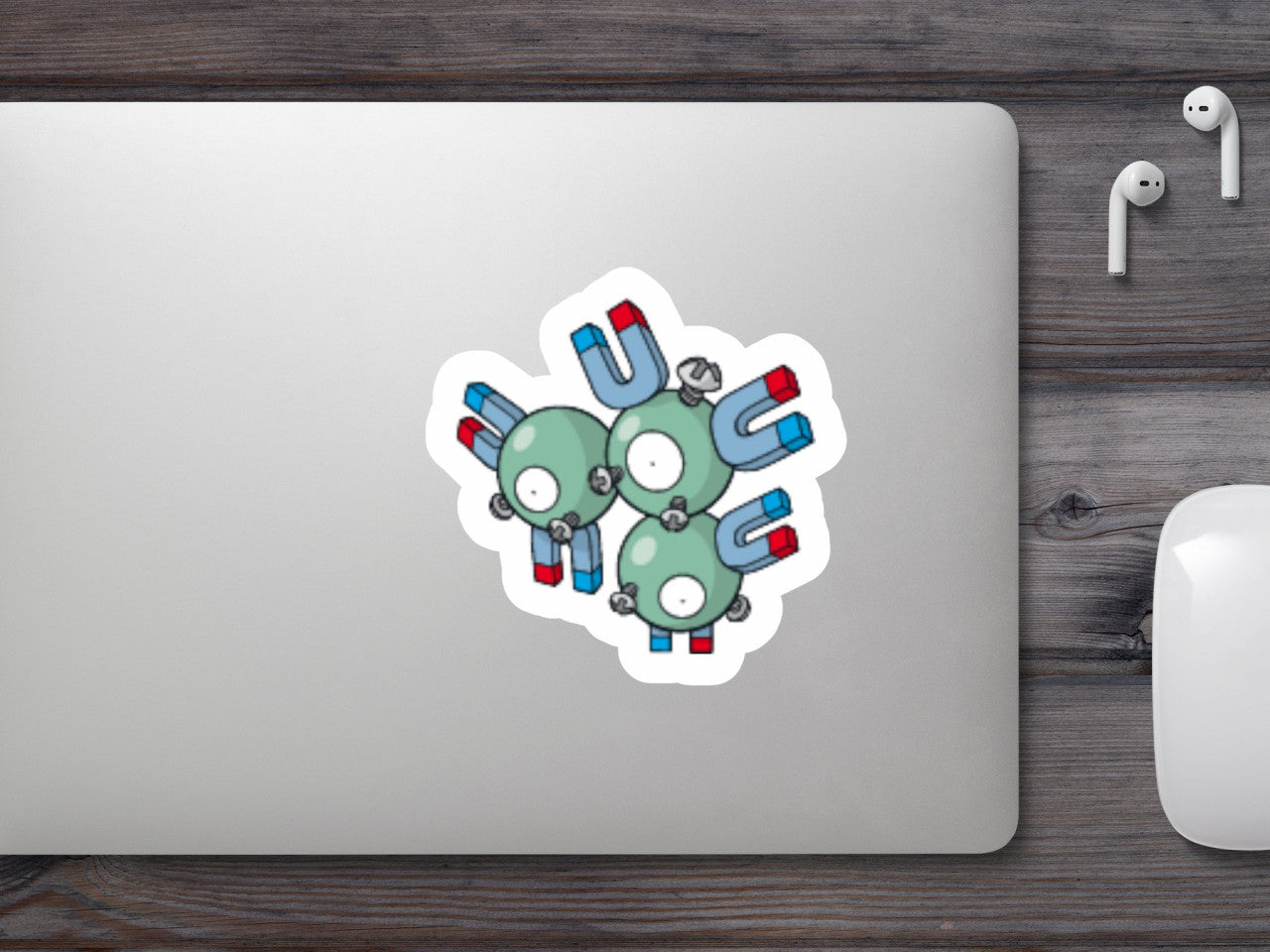 Set 5 bucati, Sticker decorativ, Pokemon Magneton, Rezistent la apa, NO7622, 6 cm, Multicolor