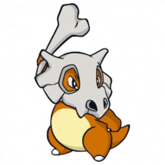 Set 5 bucati, Sticker decorativ, Pokemon Marowak cu os, Rezistent la apa, NO7624, 6 cm, Multicolor
