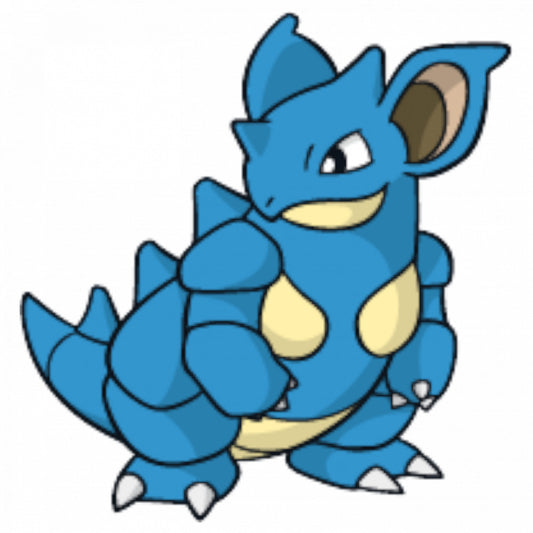 Set 5 bucati, Sticker decorativ, Pokemon Nidoqueen, Rezistent la apa, NO7635, 6 cm, Multicolor
