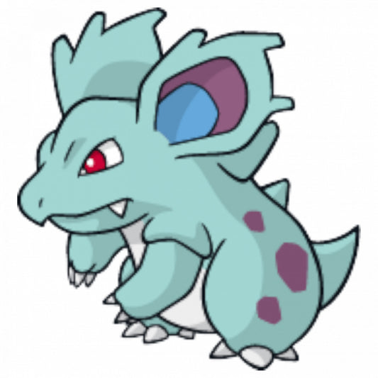 Set 5 bucati, Sticker decorativ, Pokemon Nidorina, Rezistent la apa, NO7637, 6 cm, Multicolor