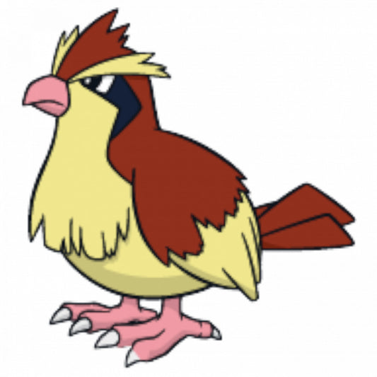 Set 5 bucati, Sticker decorativ, Pokemon Pidgey, Rezistent la apa, NO7649, 6 cm, Multicolor