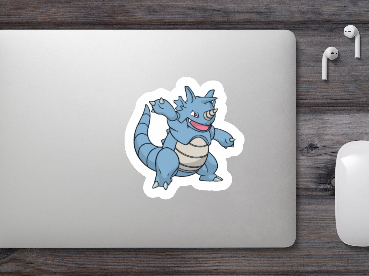 Set 5 bucati, Sticker decorativ, Pokemon Rhydon, Rezistent la apa, NO7663, 6 cm, Multicolor