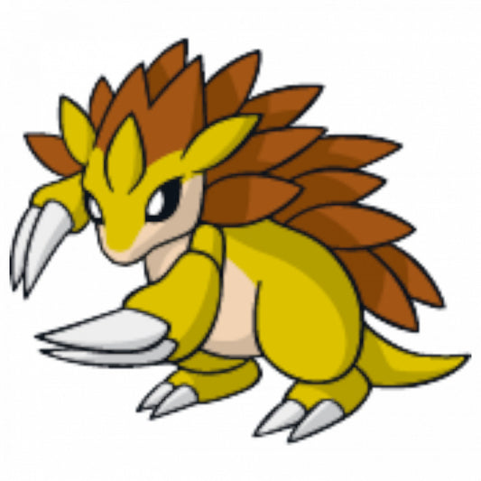 Set 5 bucati, Sticker decorativ, Pokemon Sandslash, Rezistent la apa, NO7666, 6 cm, Multicolor